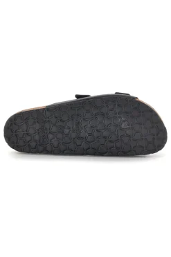 Ciabatta Nero in vera pelle Bio up 101