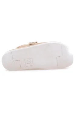 Ciabatte beige con fibbia e fodera calda Inblu 39 CT