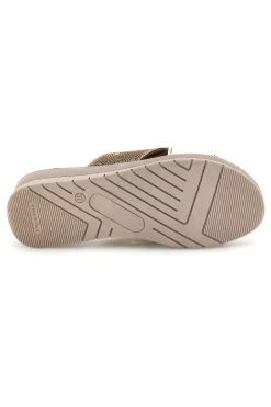 Ciabatte Beige Fasce Incrociate Linea comoda 8528