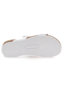 Ciabatte Bianche Con Brillantini Argentati Pittarello Bio 293480