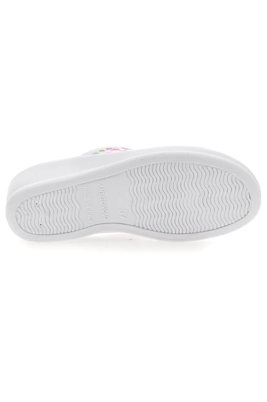 Ciabatte Bianche Con Decorazione Floreale Le Soft 820002