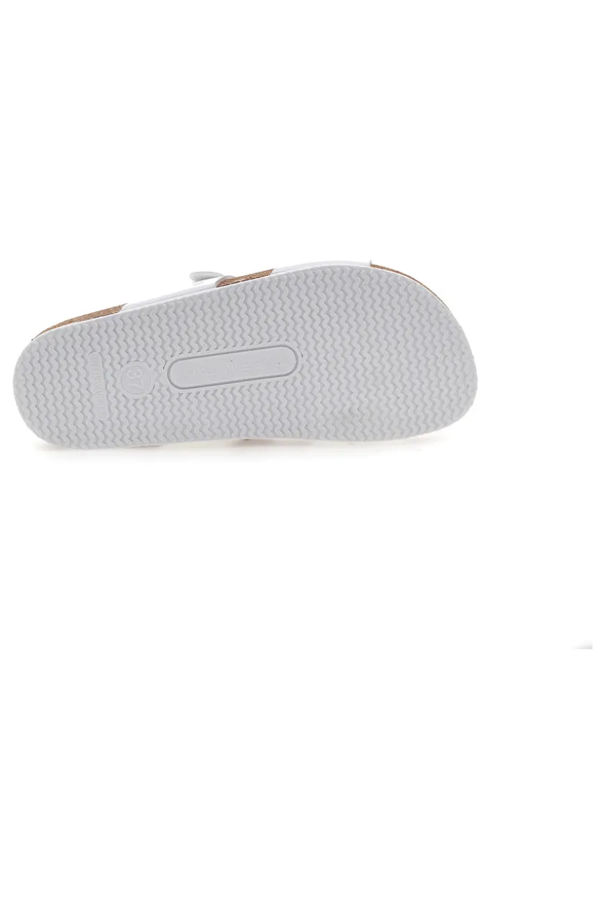 Ciabatte Bianche con Doppia Fibbia Stretta PITTARELLO TIERRA 335A006SR