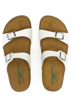 Ciabatte Bianche con Fibbie Pittarello Eco 335006