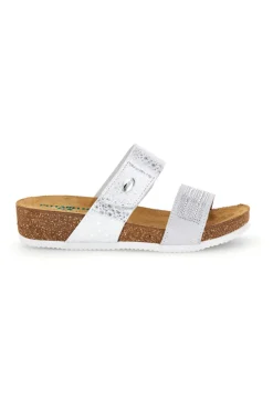 Ciabatte bianche con sottopiede in pelle Pittarello Eco 293A480PR