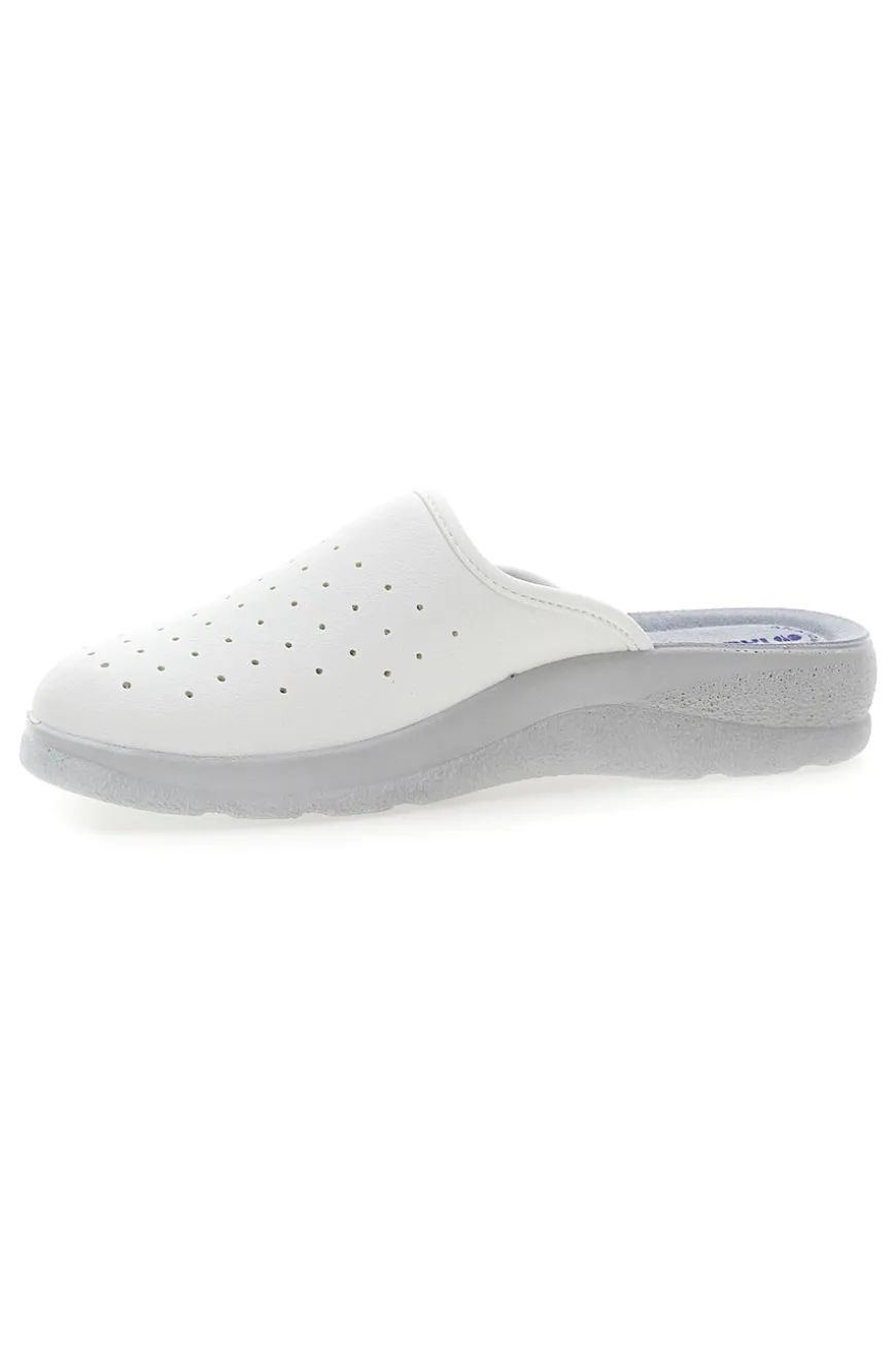Ciabatte Bianche con Sottopiede in Pelle INBLU 33 RH