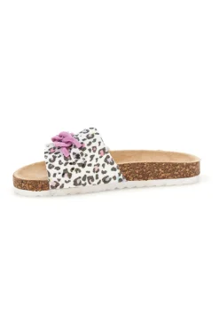 Ciabatte Bianche con Stampa Animalier Pitt kids 14400