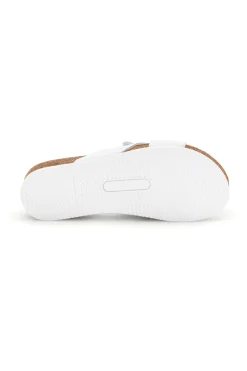 Ciabatte bianco sottopiede in vera pelle Pittarello eco 293A121SR