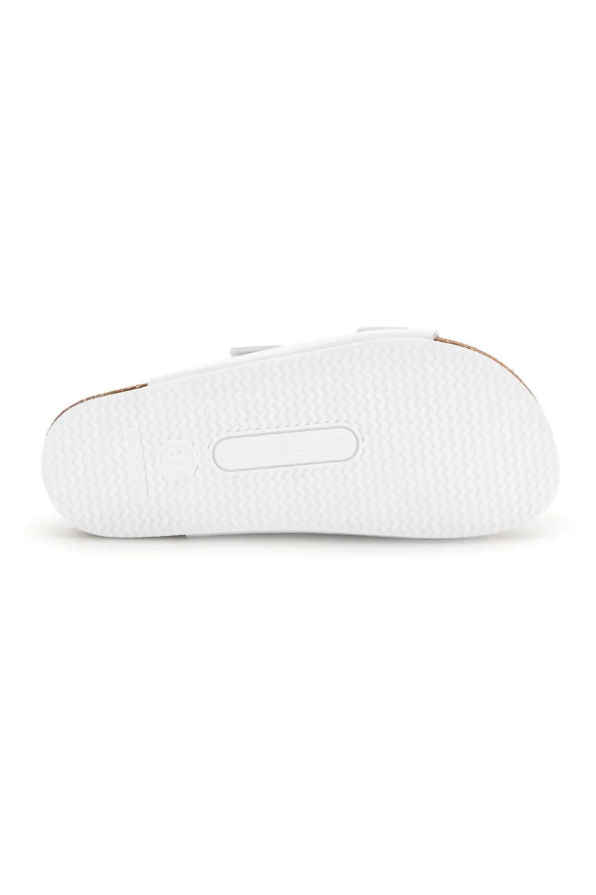 Ciabatte bianco sottopiede in vera pelle Pittarello tierra 335A20630SR
