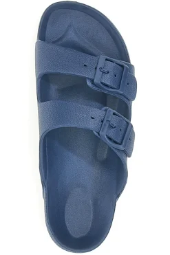 Ciabatte Blu Con Doppia Fibbia 2T2L 726