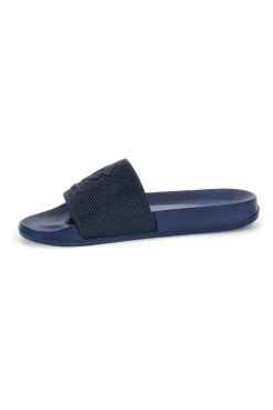 Ciabatte blu con fascia traforata Lotto Moku III Slide