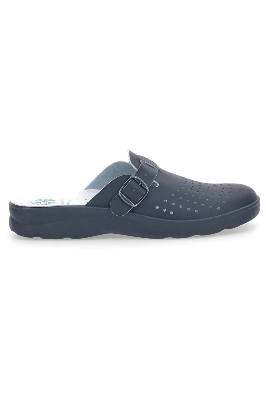 Ciabatte Blu Con Soletta Anatomica Made In Italy Le Soft 50010