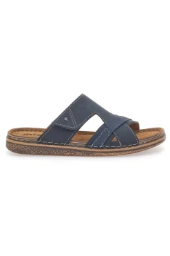 Ciabatte Blu con Sottopiede in Pelle Jerpoint 10104BESY