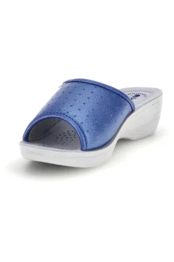 Ciabatte blu con zeppa Inblu 45N PL