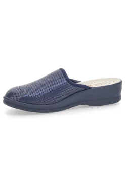 Ciabatte Blu Made In Italy Con Plantare In Vera Pelle Le Soft 824100
