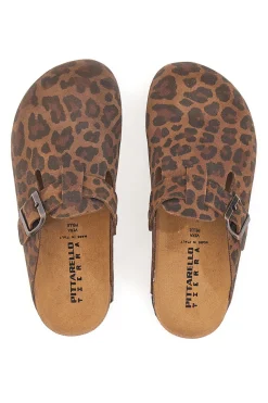 Ciabatte Chiuse Animalier con Sottopiede in Pelle Made in Italy PITTARELLO TIERRA 335A013PR