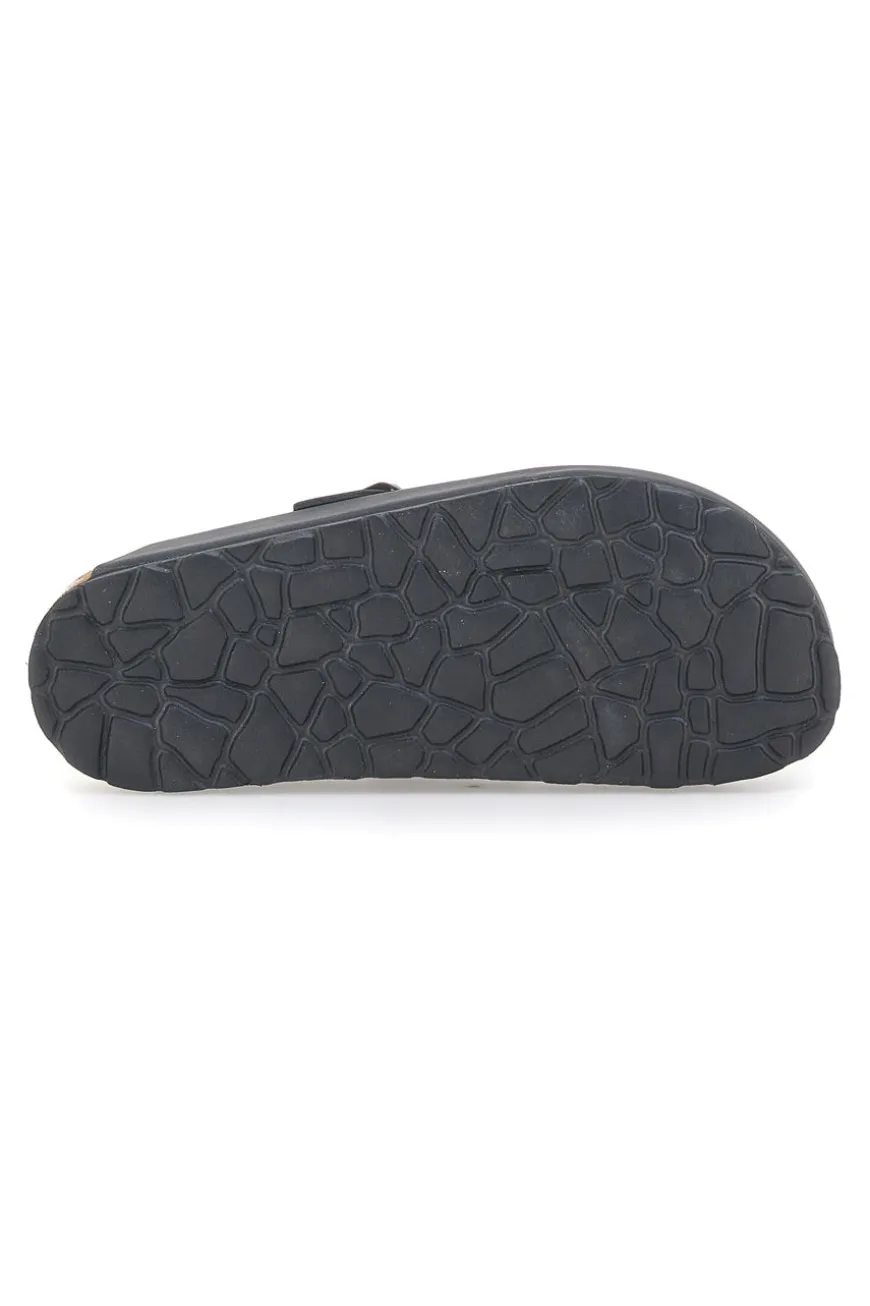 Ciabatte Chiuse Nere con Sottopiede in Pelle Made in Italy PITTARELLO TIERRA 335A013PR