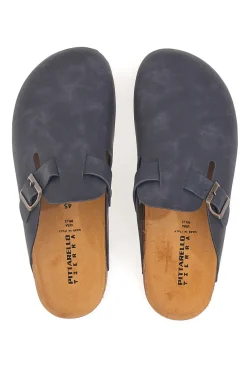 Ciabatte Chiuse Nere con Sottopiede in Pelle Made in Italy PITTARELLO TIERRA 335A013PR