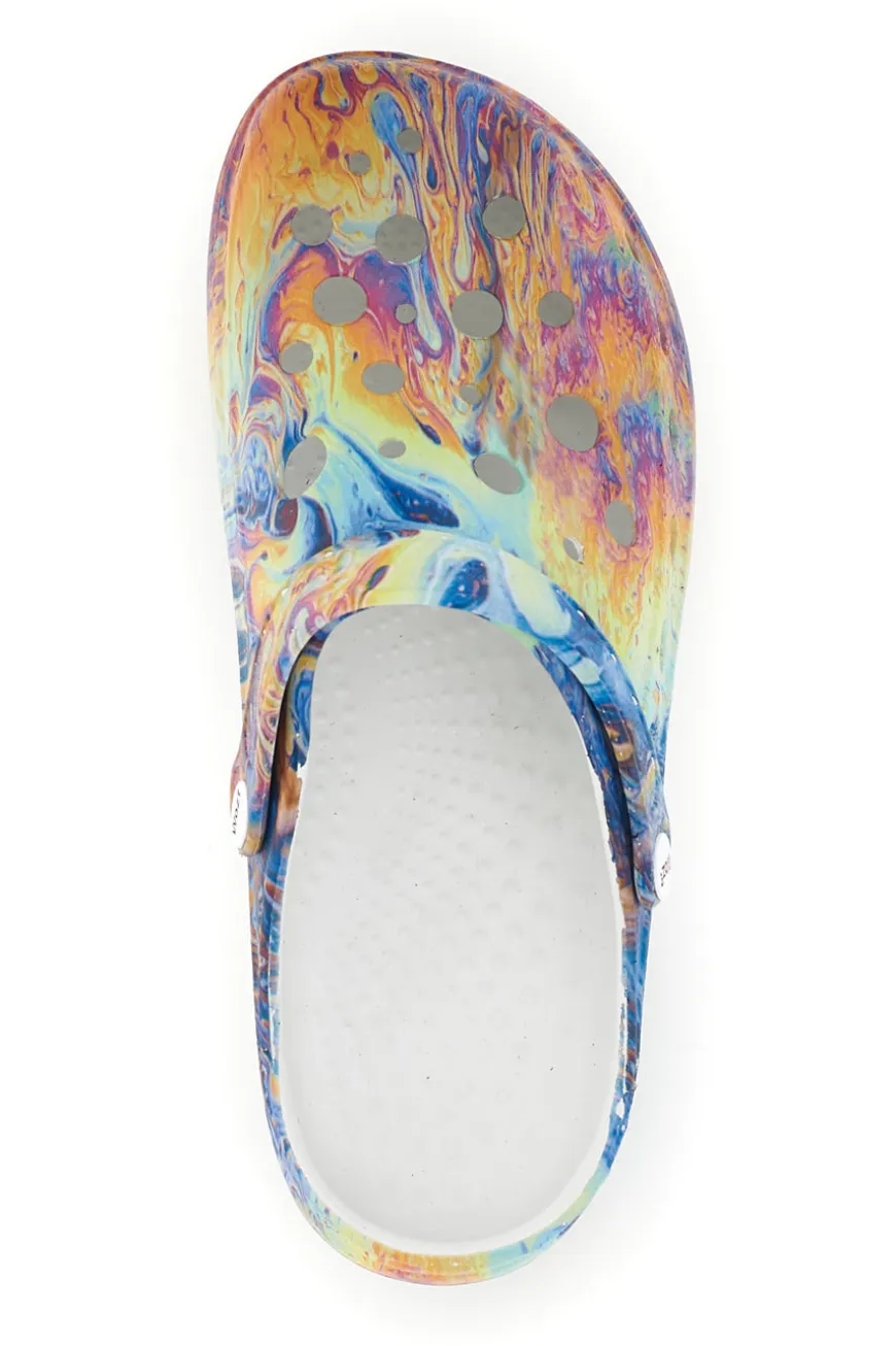 Ciabatte clog multicolore con stampa Woz 3