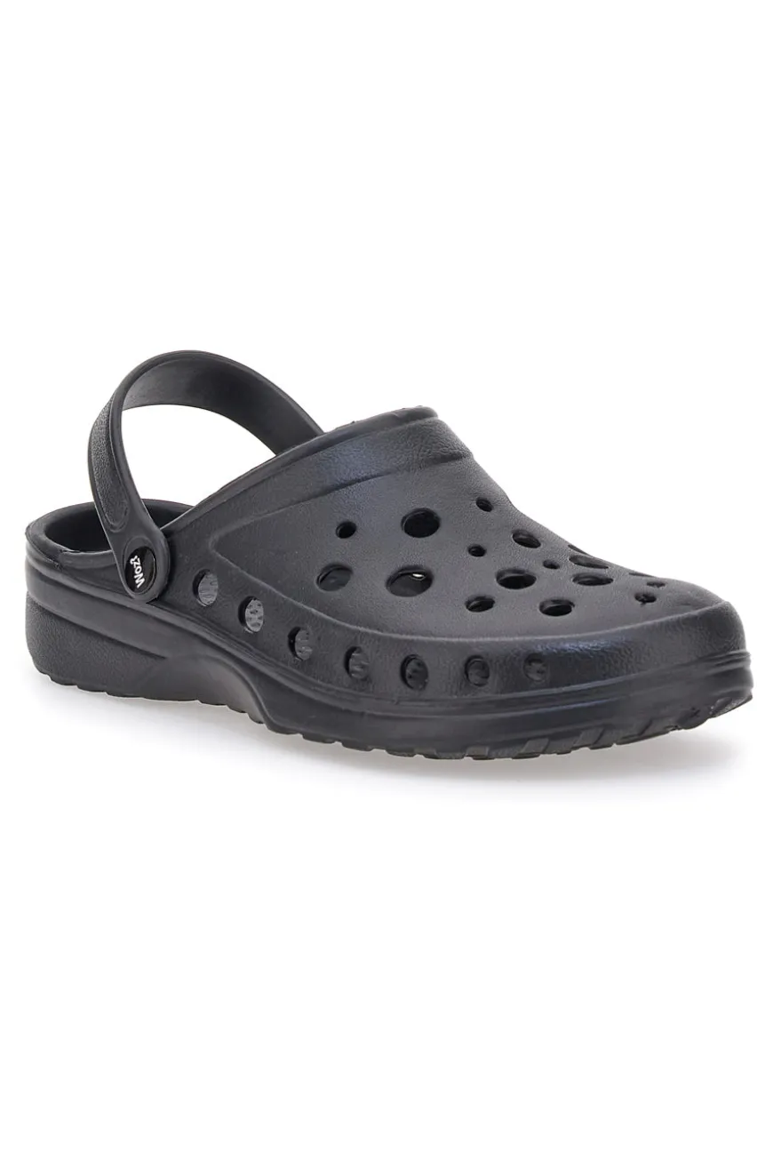 Ciabatte Clogs Nere in Gomma Woz 3