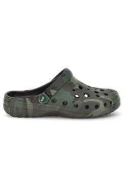 Ciabatte clog verdi camouflage Woz 1