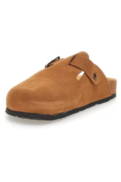 Ciabatte cuoio con fibbia in vera pelle Pittarello Tierra 335A013PR