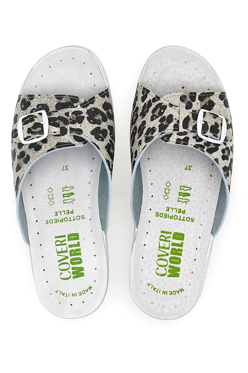 Ciabatte da Lavoro Coveri World 132 Leopardate