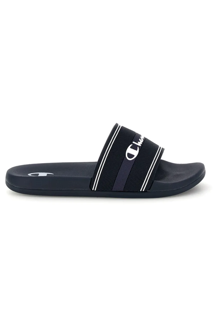 Ciabatte da piscina blu con fascia Champion Jambiani U PS