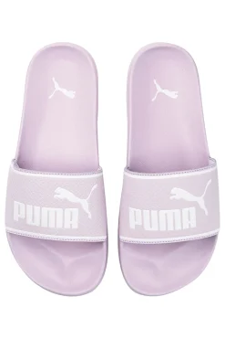 Ciabatte da piscina lilla con fascia imbottita e plantare sagomato Puma Leadcat 2.0
