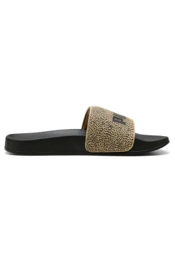 Ciabatte da Piscina nere con fascia animalier Puma Leadcat 2.0 Topcat