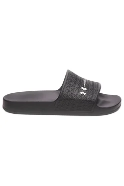 Ciabatte da piscina nere con fascia logata Under armour 6007528 001
