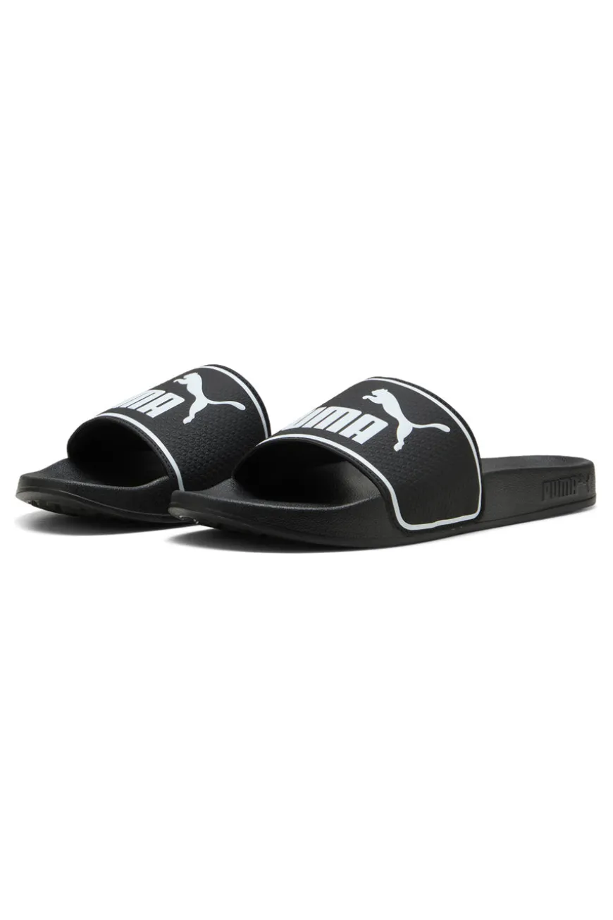 Ciabatte da Piscina nere con logo a contrasto Puma Leadcat 2