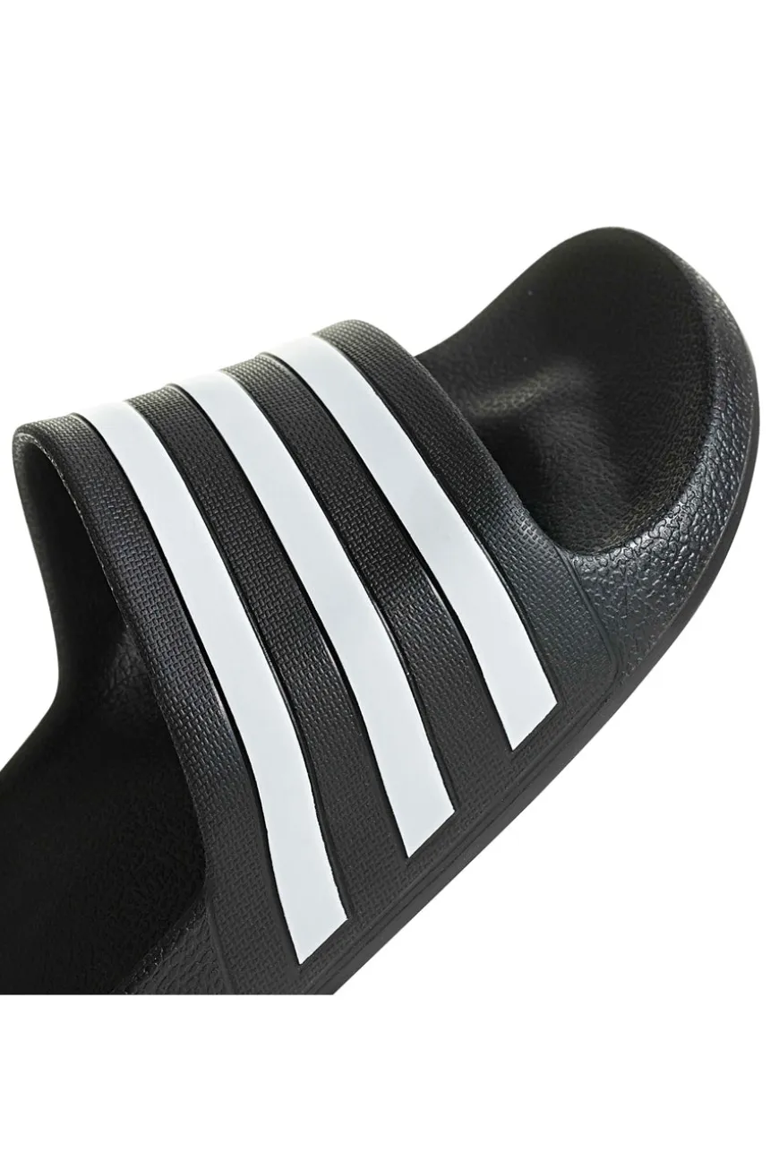 Ciabatte da Piscina nere con strisce Adidas Adilette Aqua