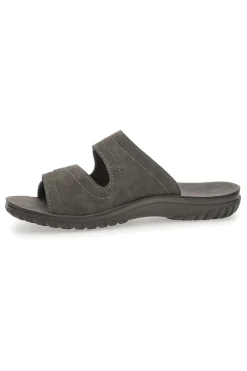 Ciabatte Grigio Con Strappi in Velcro Inblu 106 Fn