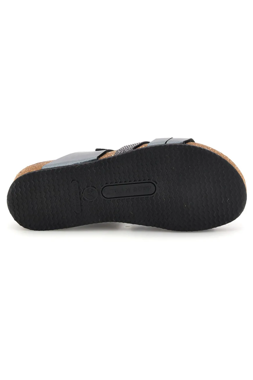 Ciabatte grigio sottopiede in vera pelle Pittarello eco 293A410SR