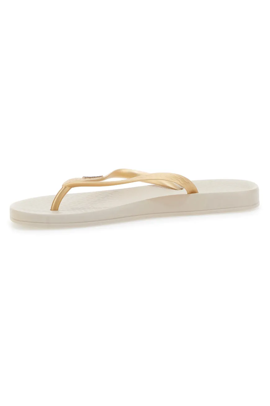 Ciabatte Infradito Beige/Gold Ipanema Anatomica Tan Fem