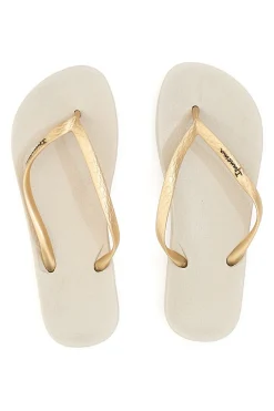 Ciabatte Infradito Beige/Gold Ipanema Anatomica Tan Fem