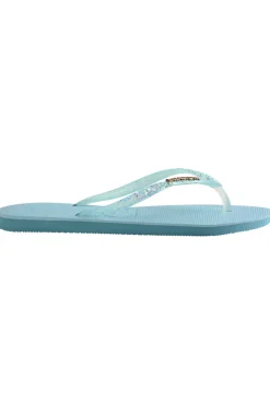 Ciabatte Infradito Havaianas Slim Flourish Azzurre