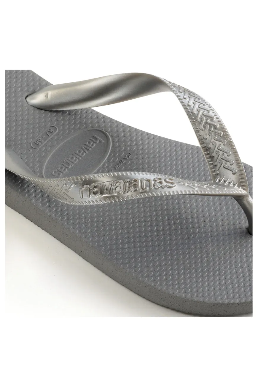 Ciabatte Infradito in Gomma Grigie Havaianas Top Tiras FC