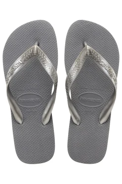 Ciabatte Infradito in Gomma Grigie Havaianas Top Tiras FC