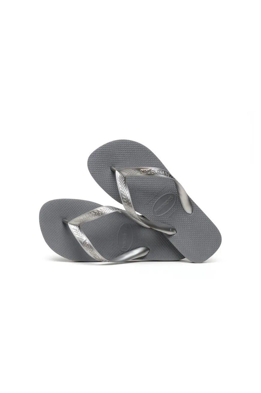 Ciabatte Infradito in Gomma Grigie Havaianas Top Tiras FC