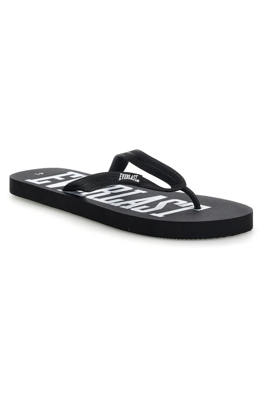 Ciabatte infradito nere logate Everlast EV08