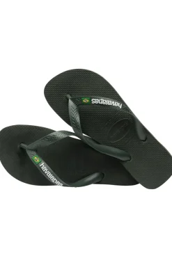 Ciabatte Infradito Verdi Havaians Brasil Logo