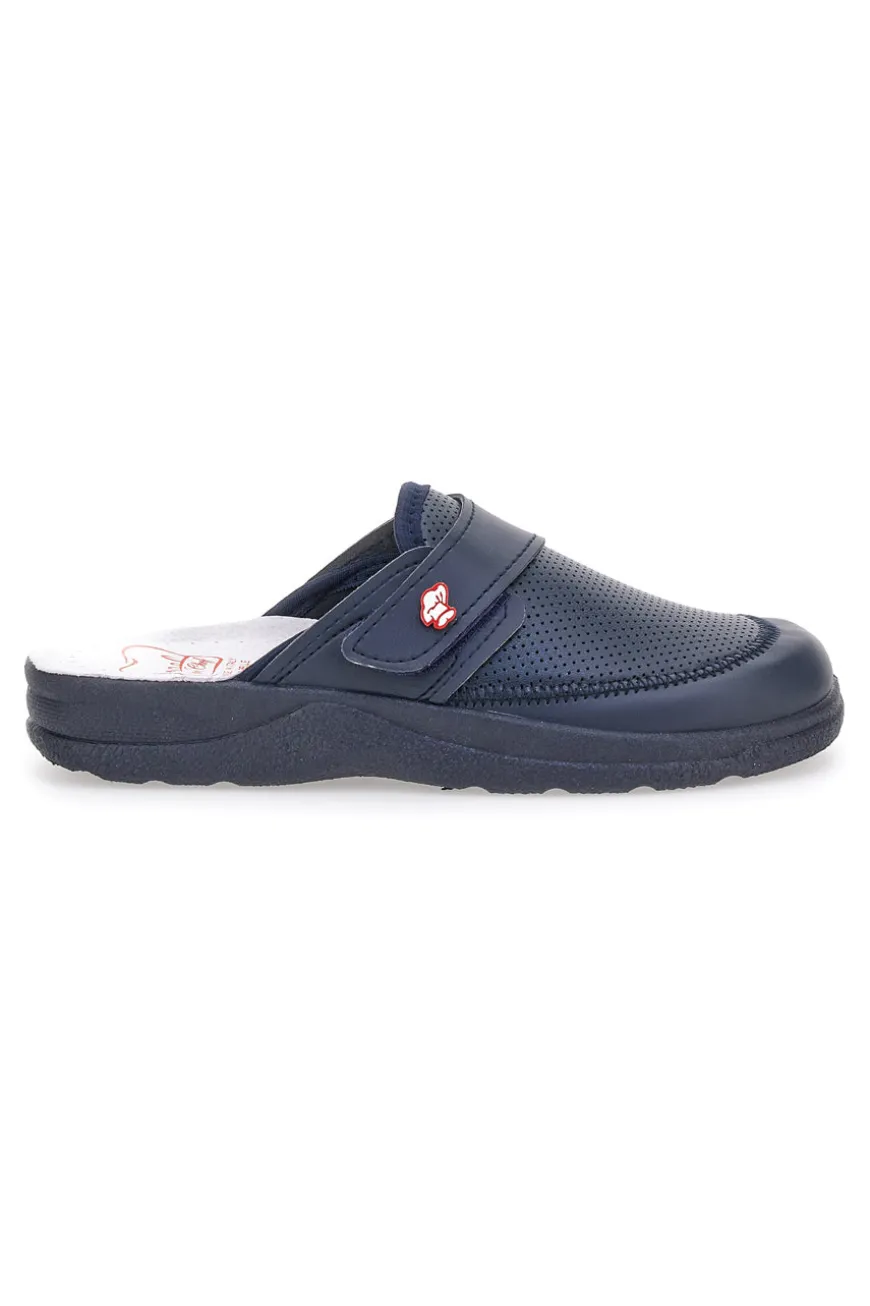 Ciabatte in Pelle MR CHEF 1668 Blu