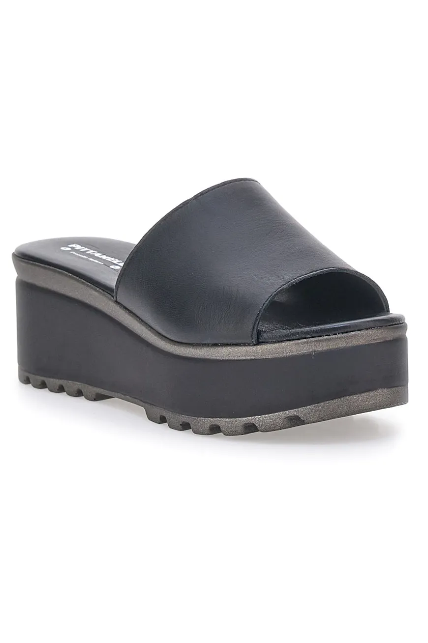 Ciabatte in vere pelle nere PITTARELLO LOVE 3000101