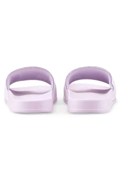 Ciabatte lilla con fascia e logo bianco PUMA Leadcat 2