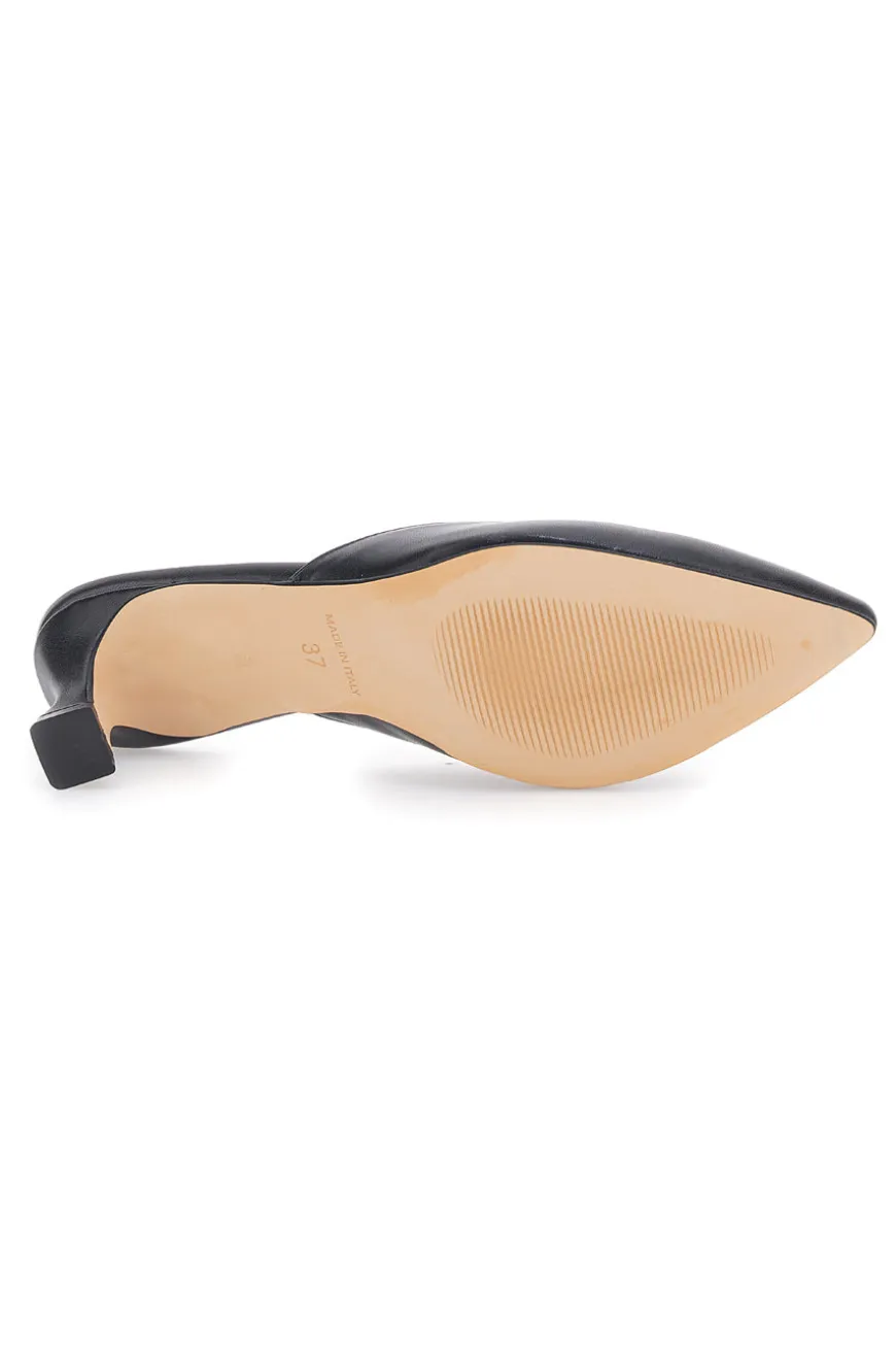 Ciabatte Mules Nere Con Tacco Pittarello Glam 3620
