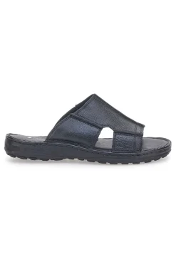 Ciabatte nere con fasce incrociate e suola comfort Claremorris 2014ZER