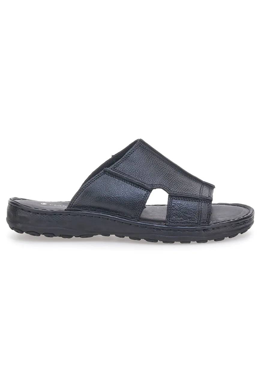 Ciabatte nere con fasce incrociate e suola comfort Claremorris 2014ZER