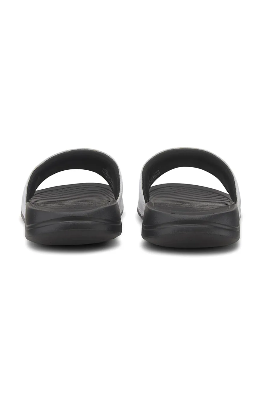 Ciabatte nere con fascia bianca Puma Popcat 20 Jr