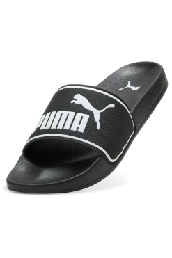 Ciabatte nere con logo bianco e fascia imbottita Puma Leadcat 2.0